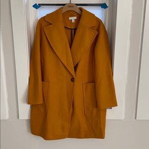 TopShop Mustard Cocoon coat